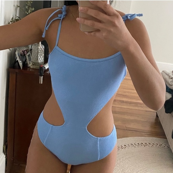 Abercrombie & Fitch One Piece Swim Suit Blue 45514 - Picture 1 of 11